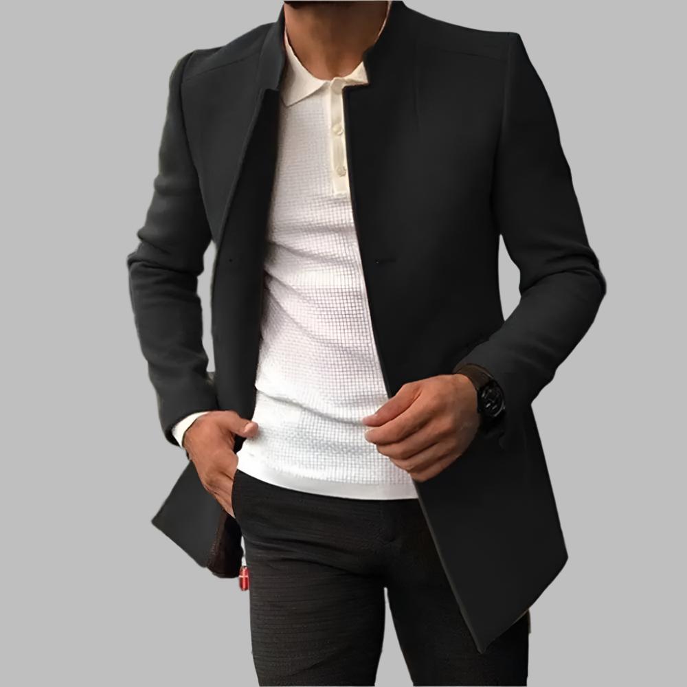 Blazer Uomo Monopetto a Un Bottone Sciancrato