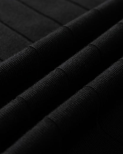 Maglietta Uomo Slim Fit Righe Elasticizzata Casual