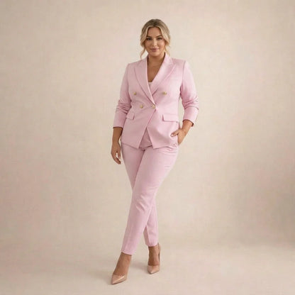 Tailleur Donna Doppiopetto Giacca e Pantaloni