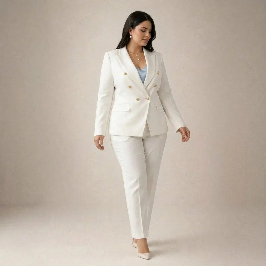 Tailleur Donna Doppiopetto Giacca e Pantaloni