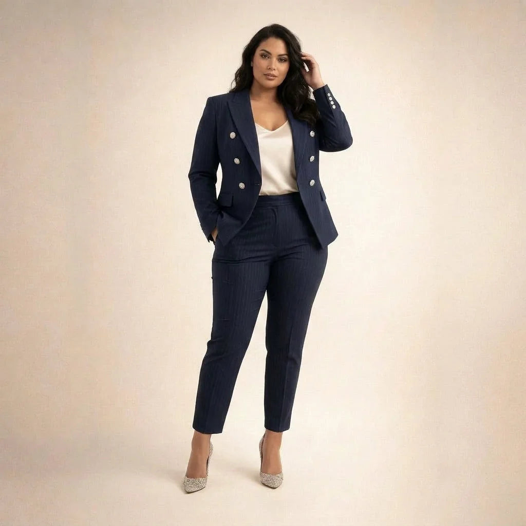 Tailleur Donna Doppiopetto Giacca e Pantaloni