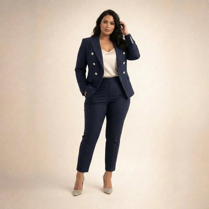 Tailleur Donna Doppiopetto Giacca e Pantaloni