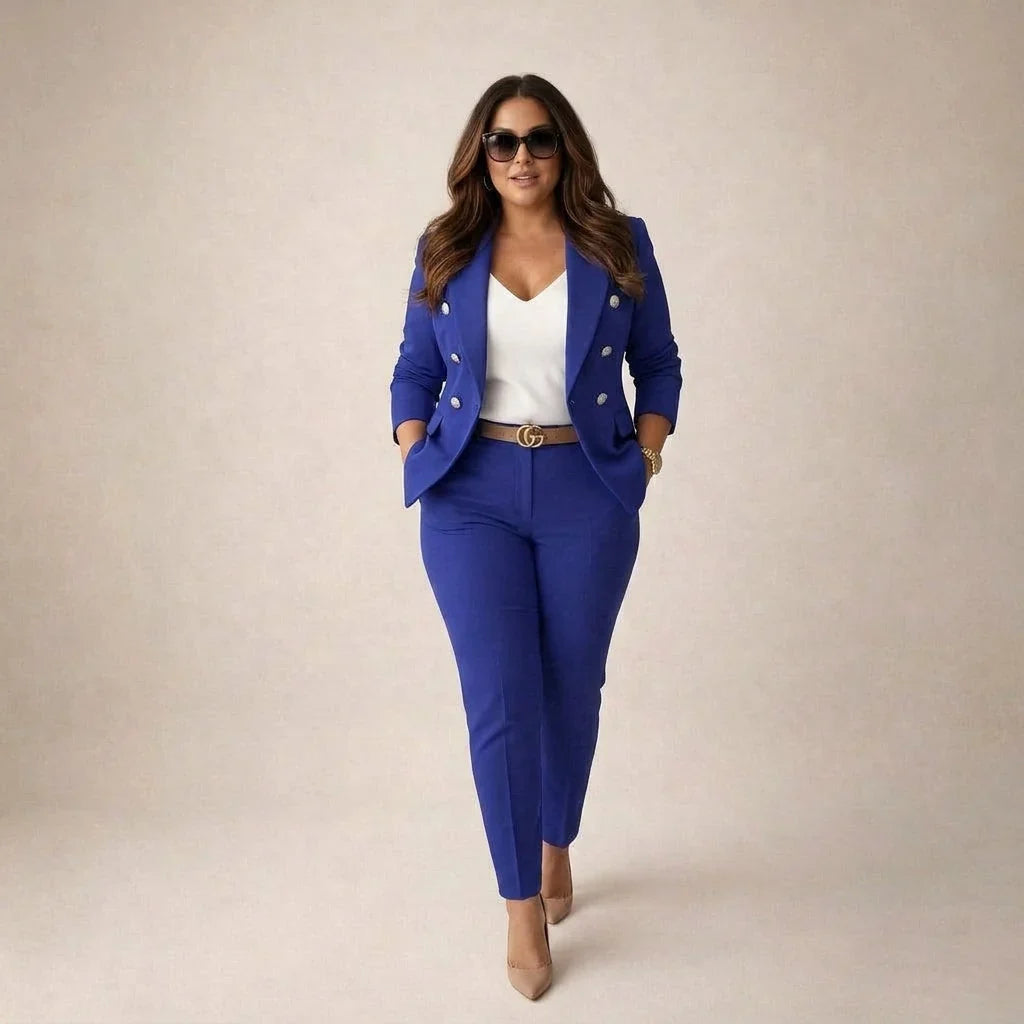 Tailleur Donna Doppiopetto Giacca e Pantaloni