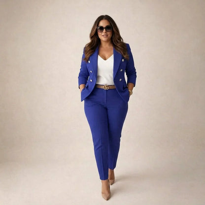 Tailleur Donna Doppiopetto Giacca e Pantaloni