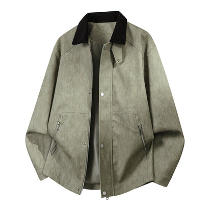 Giacca Harrington Uomo Oversize in Ecopelle