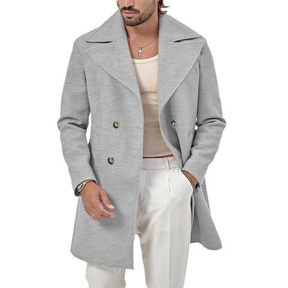Cappotto Doppiopetto Uomo con Revers Ampi