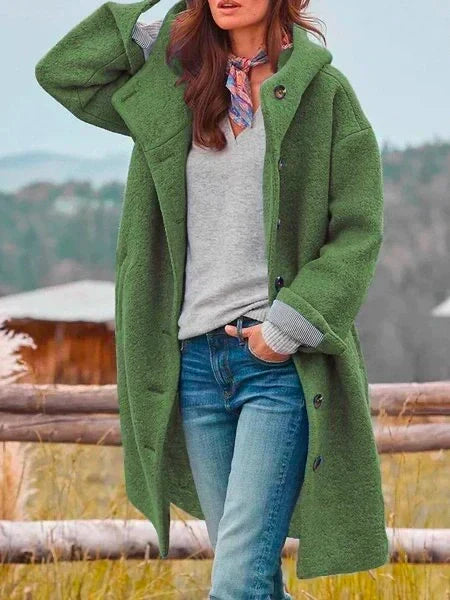 Cappotto Teddy Donna Oversize Lungo con Cappuccio