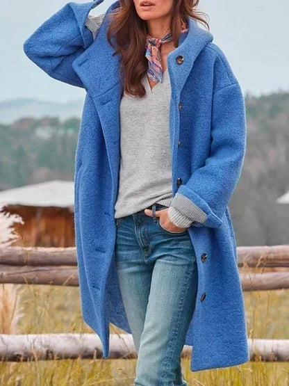 Cappotto Teddy Donna Oversize Lungo con Cappuccio