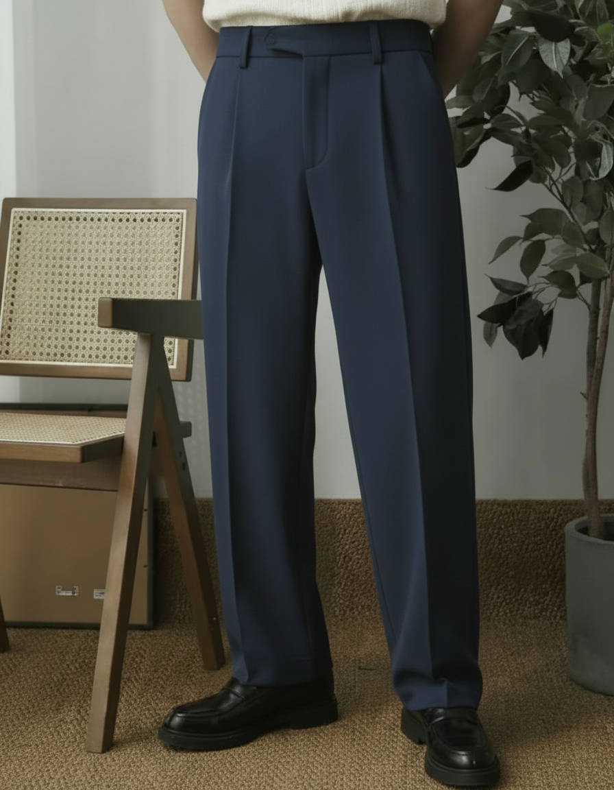 Pantaloni Uomo Leggeri Casual Business per Ufficio