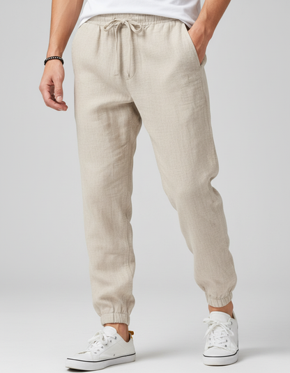 Pantaloni Uomo Leggeri Traspiranti con Coulisse Casual