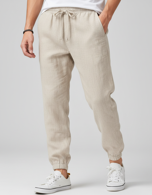 Pantaloni Uomo Leggeri Traspiranti con Coulisse Casual