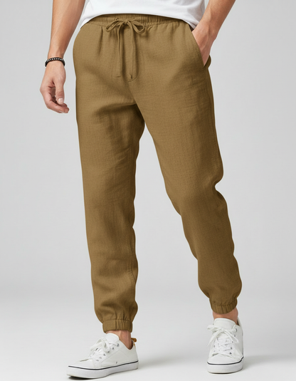 Pantaloni Uomo Leggeri Traspiranti con Coulisse Casual