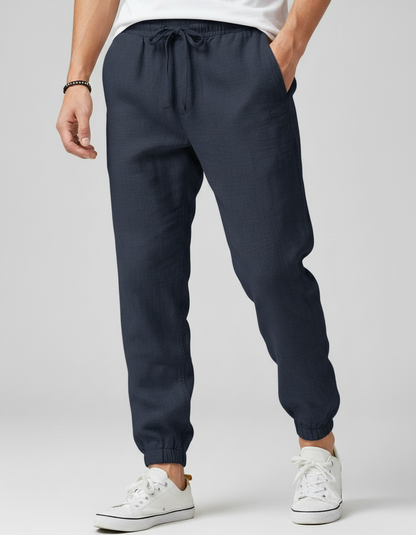 Pantaloni Uomo Leggeri Traspiranti con Coulisse Casual