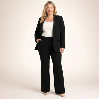 Tailleur Donna Giacca e Pantaloni Svasati