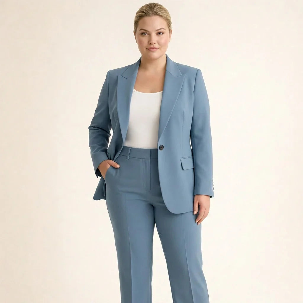 Tailleur Donna Giacca e Pantaloni Svasati
