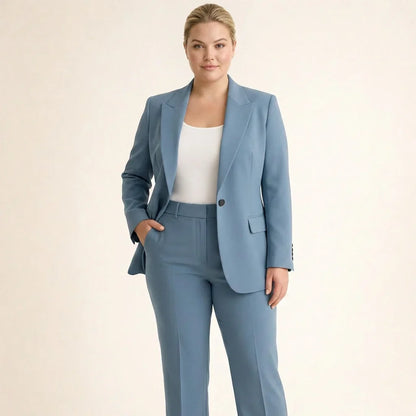 Tailleur Donna Giacca e Pantaloni Svasati
