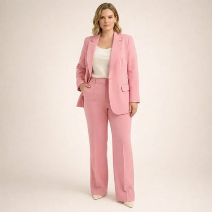 Tailleur Donna Giacca e Pantaloni Svasati