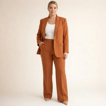 Tailleur Donna Giacca e Pantaloni Svasati