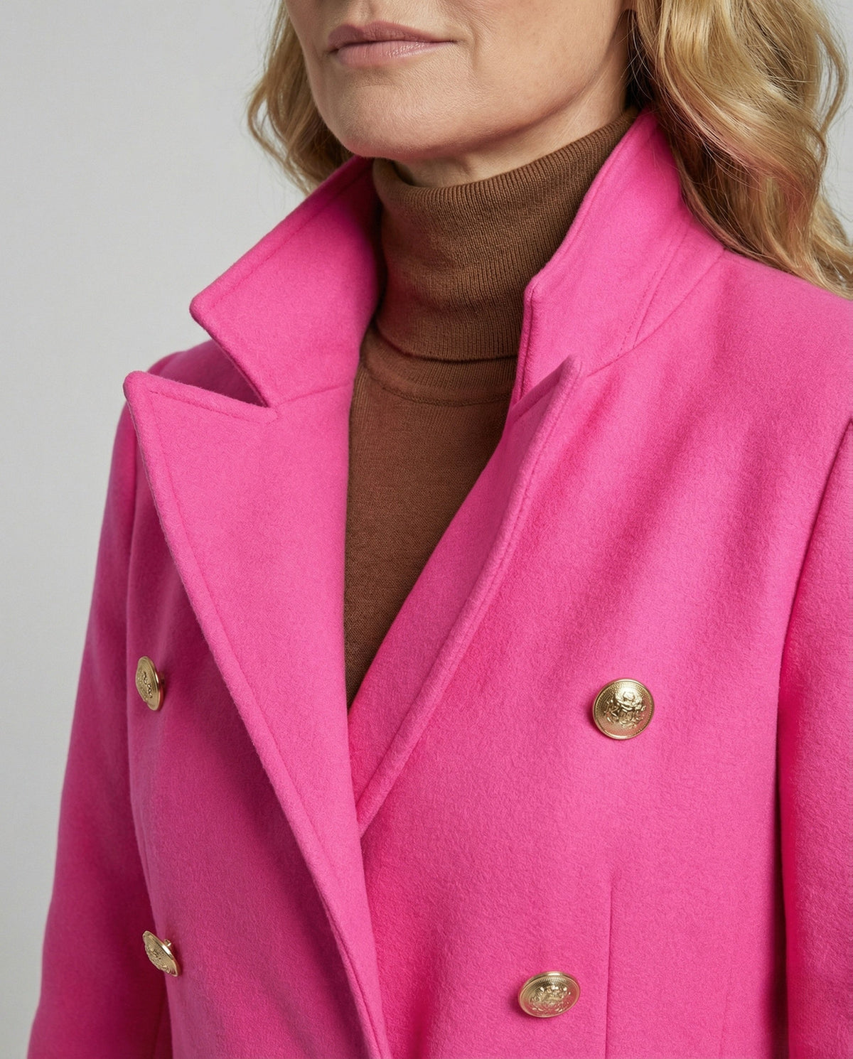 Blazer Lungo Donna Doppiopetto Sotto il Ginocchio