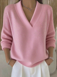 Maglione Donna Scollo a V Profondo Morbido