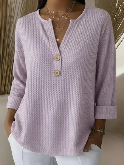 Top Donna a Nido d'Ape con Scollo Serafino