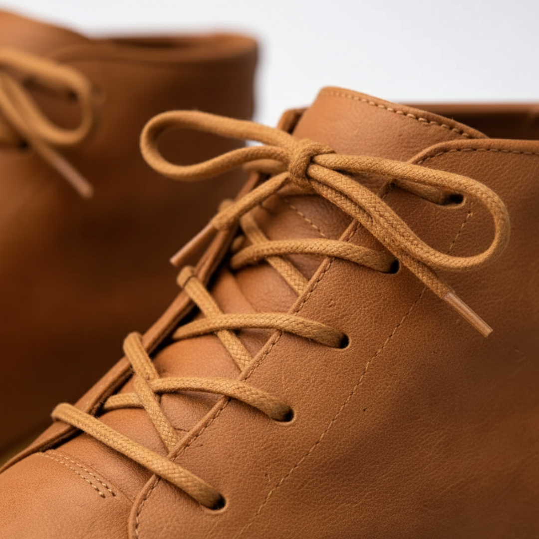 Scarpe Uomo Casual Stringate con Suola in Gomma