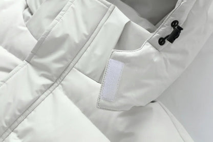 Piumino Lungo Donna con Cappuccio Staccabile
