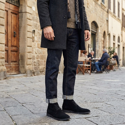 Stivali da Uomo Moderni Comodi in Pelle Sintetica