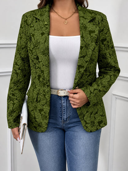 Blazer Donna Aderente Fantasia Paisley Ufficio