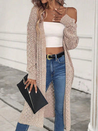 Cardigan lungo da donna casual e ampio in stile boho