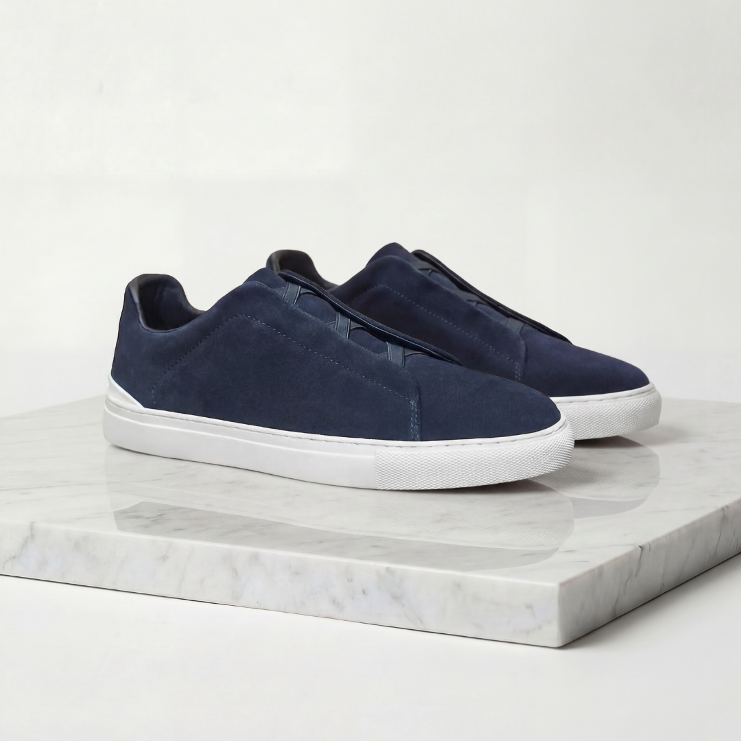 Sneakers Uomo Basse con Lacci Elastici