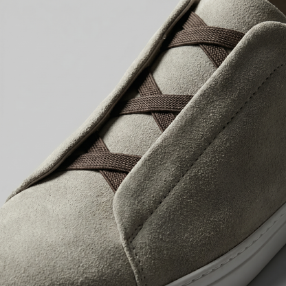 Sneakers Uomo Basse con Lacci Elastici