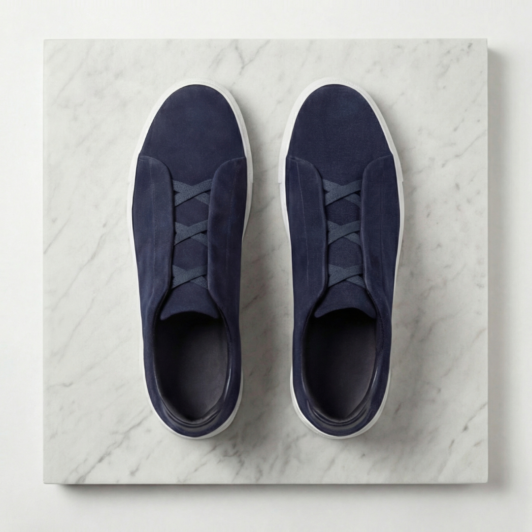 Sneakers Uomo Basse con Lacci Elastici