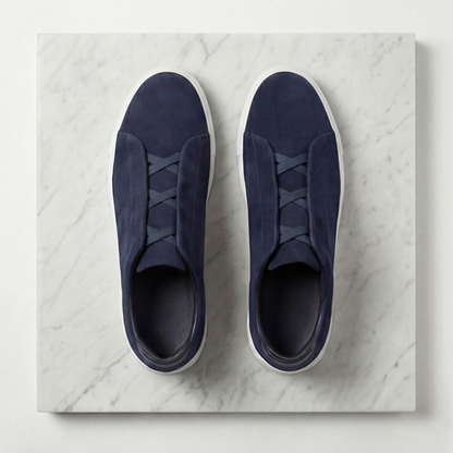 Sneakers Uomo Basse con Lacci Elastici