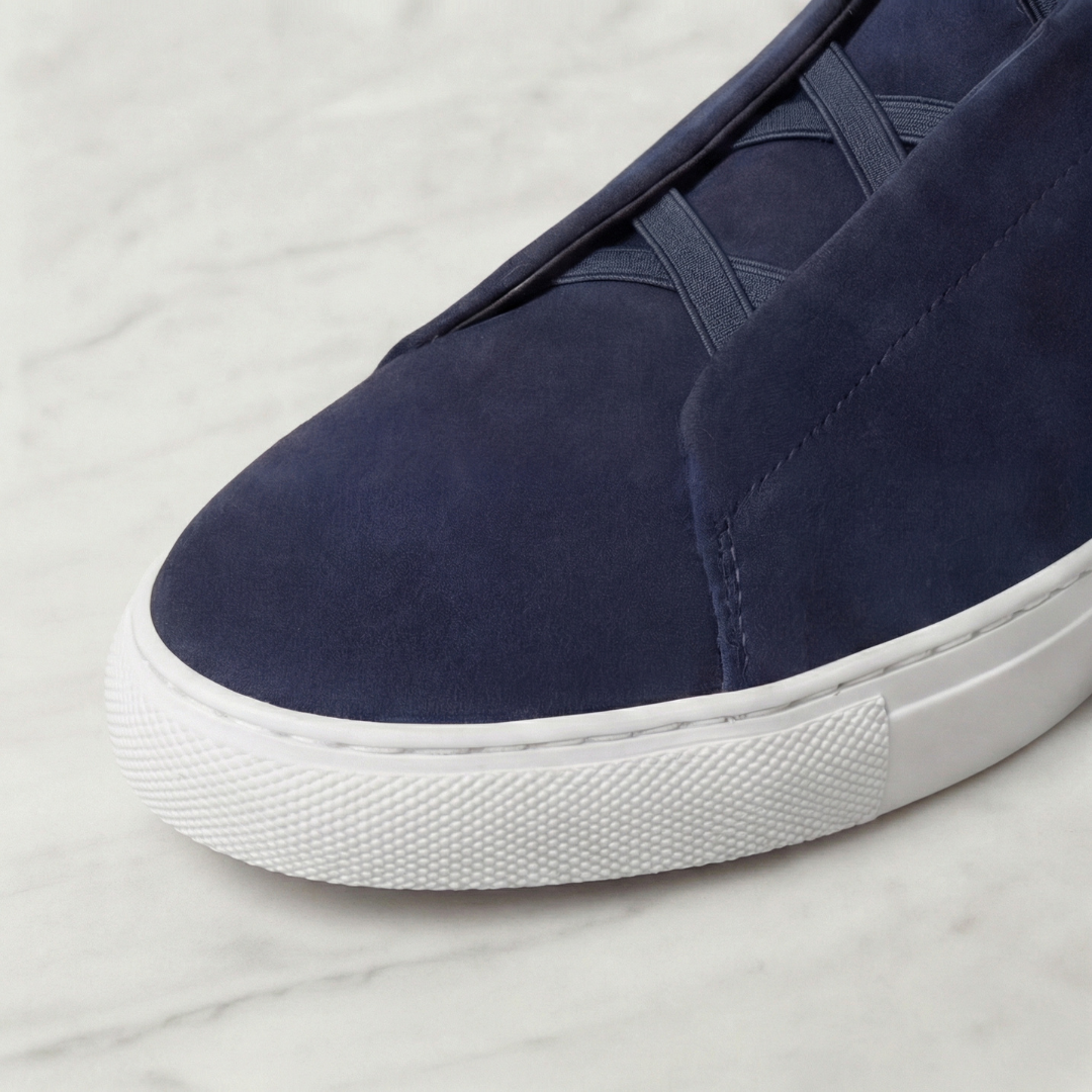 Sneakers Uomo Basse con Lacci Elastici