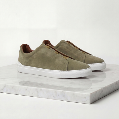 Sneakers Uomo Basse con Lacci Elastici