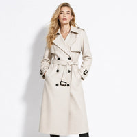 Trench Donna Oversize Doppiopetto con Cintura