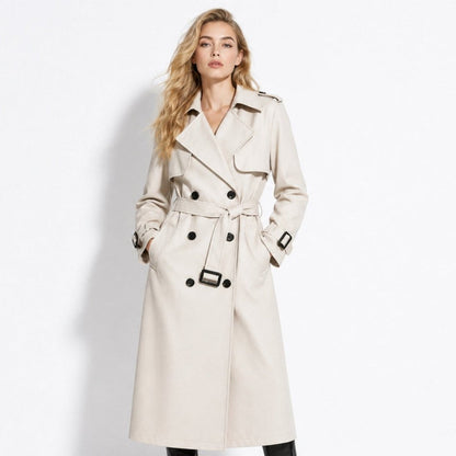 Trench Donna Oversize Doppiopetto con Cintura