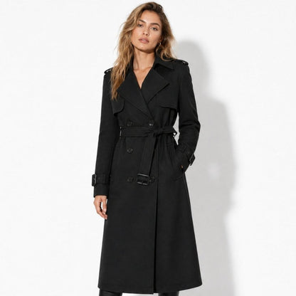 Trench Donna Oversize Doppiopetto con Cintura