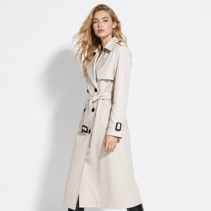 Trench Donna Oversize Doppiopetto con Cintura