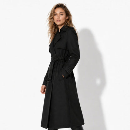 Trench Donna Oversize Doppiopetto con Cintura