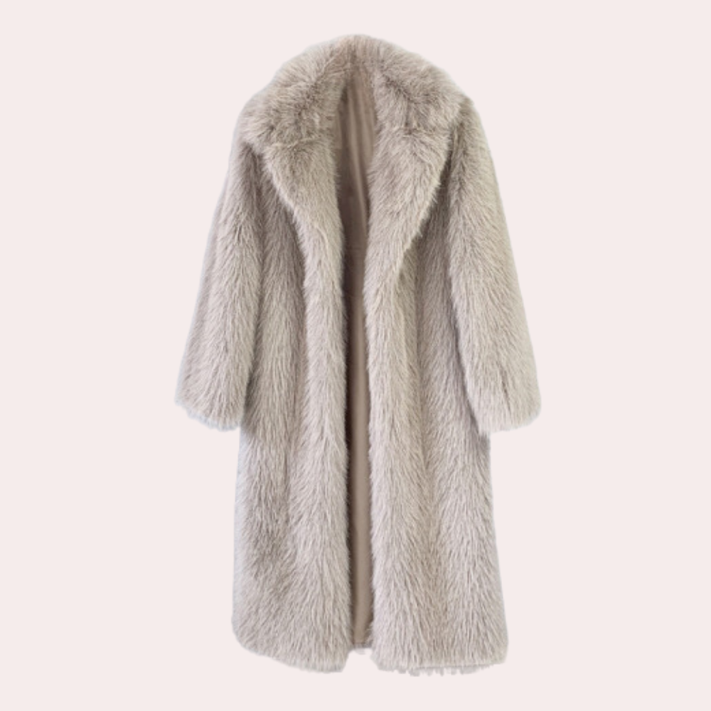 Cappotto Teddy Donna Lungo Aperto Vestibilità Morbida