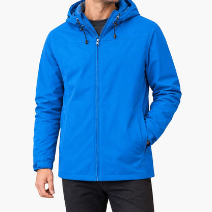 Giubbotto Uomo con Cappuccio e Zip Coulisse