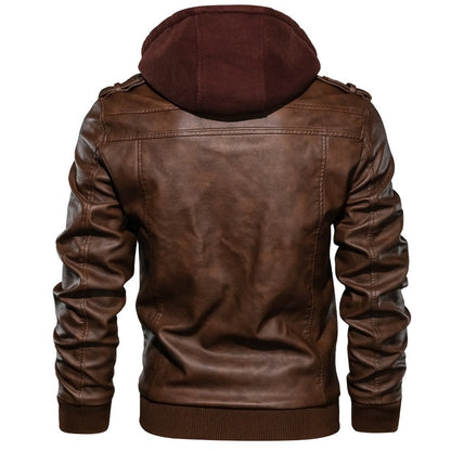 Giacca Uomo con Cappuccio Integrato e Tasche Zip