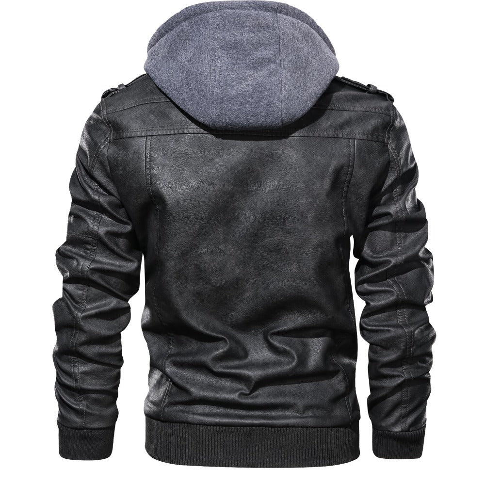 Giacca Uomo con Cappuccio Integrato e Tasche Zip