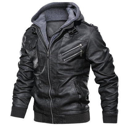 Giacca Uomo con Cappuccio Integrato e Tasche Zip