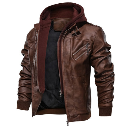 Giacca Uomo con Cappuccio Integrato e Tasche Zip